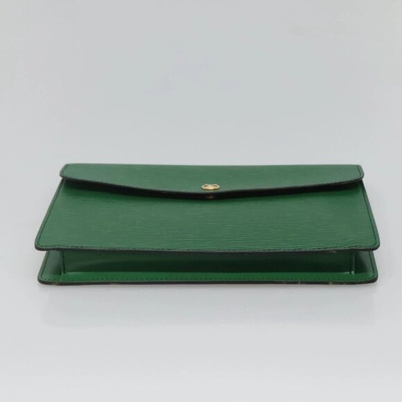 LOUIS VUITTON Epi Montaigne 27 Clutch Bag Green M52654 LV Auth 120494 - Picture 6 of 16